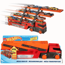 Hot Wheels Mega Caminhão de Transporte de Carros 3+ Mattel