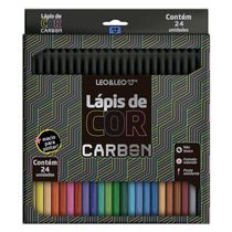 Lapis De Cor Carbon 24 Cores Redondo Leo E Leo