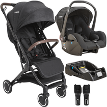 Carrinho de Bebe com Bebe Conforto e Base Kiddo Sprint II Preto