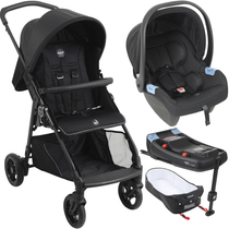 Carrinho Moises Bebe Conforto Base ISOFIX Burigotto Lui Grafite