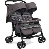 Carrinho de Bebe Duplo Gemeos Joie Aire Twin Dark Pewter