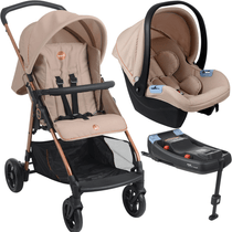 Carrinho com Bebe Conforto Base ISOFIX Burigotto Lui Mon Amour