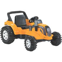 Trator Eletrico Infantil Biemme Big Valtra Amarelo 12V 35kg