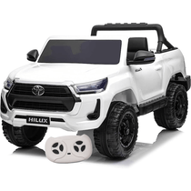 Carro Eletrico Bandeirante Toyota Hilux Branco 12V Controle