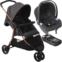 Carrinho de Bebe Bebe Conforto Base Burigotto CR3 Gray Cobre