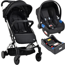 Carrinho de Bebe Bebe Conforto Base Burigotto Zap Metal Prata