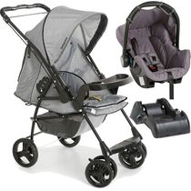 Carrinho de Bebe Galzerano Milano Bebe Conforto Base Cinza