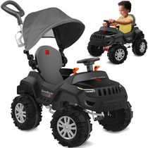 Carrinho de Passeio e Pedal Bandeirante Super Banjipe Preto