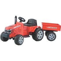 Tratorzinho Eletrico Biemme Massey Ferguson com Caçamba 6V