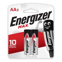 Pilhas Alcalinas - LR6 Pequena - AA - Cartela com 2 Unidades - Energizer Max