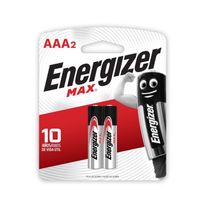 Pilhas Alcalinas - LR03 Palito - AAA - Cartela com 2 Unidades - Energizer Max