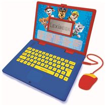 Laptop Educativo Bilíngue Espanhol e Inglês com 124 Atividades para Crianças, Lexibook, Vermelho e Azul