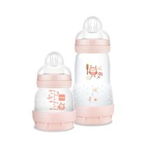 Conjunto de Mamadeiras - Mam Baby - Easy Start - Starter Set - 130 ml - Rosa - 2 Unidades