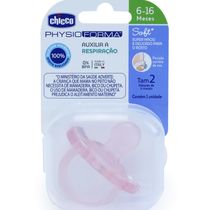 Chupeta - Chicco - Soft - Physio Forma - Silicone - Rosa - Tamanho 2