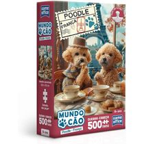 Quebra-Cabeça 500 Peças Nano - Mundo Cão - Poodle Francês - Toyster