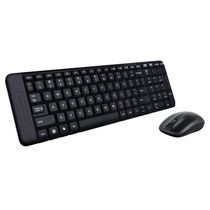 Teclado e Mouse Wireless Logitech MK220 USB Preto sem Fio (0000002220710)