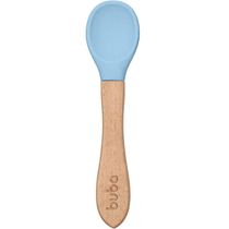 Colher Silicone E Bambu - Buba - Azul