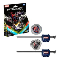 Lançador e Pião - Beyblade X Marvel - Spider-Man 3-60F vs. Venom 3-80N - Hasbro