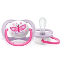 Chupeta Avent - Ultra Air - 0-6meses - Borboleta - Rosa - Philips Avent