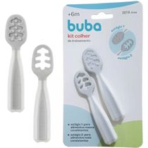 Kit Colher De Treinamento Cinza Buba 13143