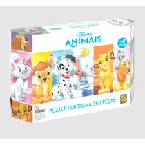 Quebra Cabeça Panorama Disney Animais 350 Peças Grow 03999