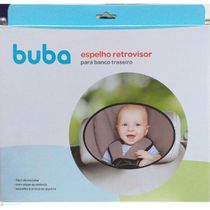 Espelho Retrovisor Oval Para Banco Traseiro Buba 13242