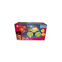 Carro De Controle Remoto Flip Da Barbie Amarelo Candide 1851