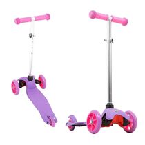 Patinete 3 Rodas Rosa e Lilás BBR R2956