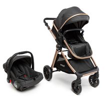 Carrinho De Passeio Com Bebê Conforto - Infanti - Romanzo - Preto - Dorel