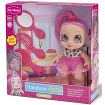 Boneca BABY Rainbow Fashion com Acessorios Bambola