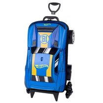 Mochila De Rodinha 3D Hot Wheels D-Muscle Azul Maxtoy