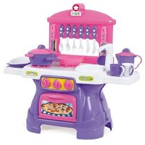 Cozinha Infantil Mini Chef Com Agua Rosa Tateti 0317