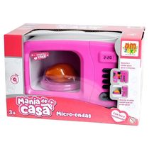 Brinquedo Microondas Infantil Mania De Casa Com Luz DM