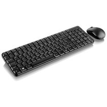 Teclado & Mouse sem Fio 2.4GHZ Multimidia USB Preto TC183