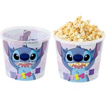 Kit 2 Pote para Pipoca Balde Grande Estampado Lilo Stitch 2.1L Plasútil