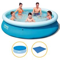 Piscina Inflável 3.700 Litros + Capa + Forro - Bestway