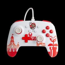 Controle PowerA Wired (Com Fio) - Mario Red/White - Switch