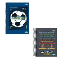 Caderno Espiral Capa Dura - 20 Matérias - 400 Folhas - Capas Sortidas - Tilibra