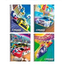 Caderno Espiral Capa Dura - 15x1 - Cross Racing - 240 Folhas - Foroni