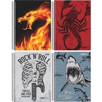 Caderno Espiral Capa Dura 15x1 - 225 Folhas - Freedom Light - São Domingos