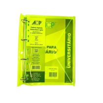 Fichário Universitário Argolado - Lights -   AMARELO