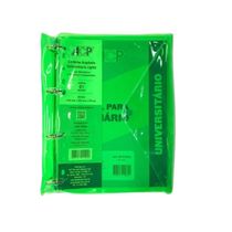 Fichário Universitário Argolado - Lights -   VERDE