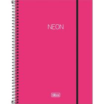 Caderno Espiral 10X1 160 Folhas Neon - Tilibra -  ROSA