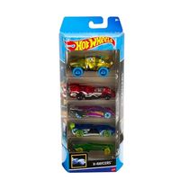 Carrinhos Hot Wheels Raycers c/ 5 Carros - Mattel