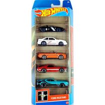 Carrinhos Hot Wheels Ford Mustang c/ 5 Carros - Mattel