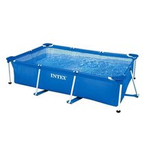 Piscina Estrutural Retangular 7.127 Litros Pvc Armação Intex