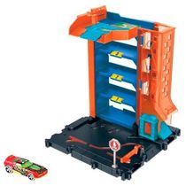 Playset Hot Wheels Pista Estacionamento no Centro da Cidade - Mattel