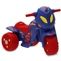 Moto Elétrica - Marvel - Homem Aranha - 6V - Azul - Bandeirante