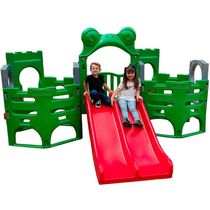 Playground Infantil Adventure Frog Freso c/ 4 Escorregadores