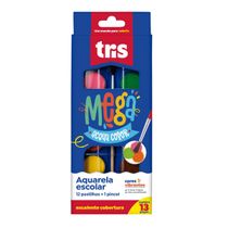 Aquarela Mega Acqua Color c/ 12 Cores - Tris